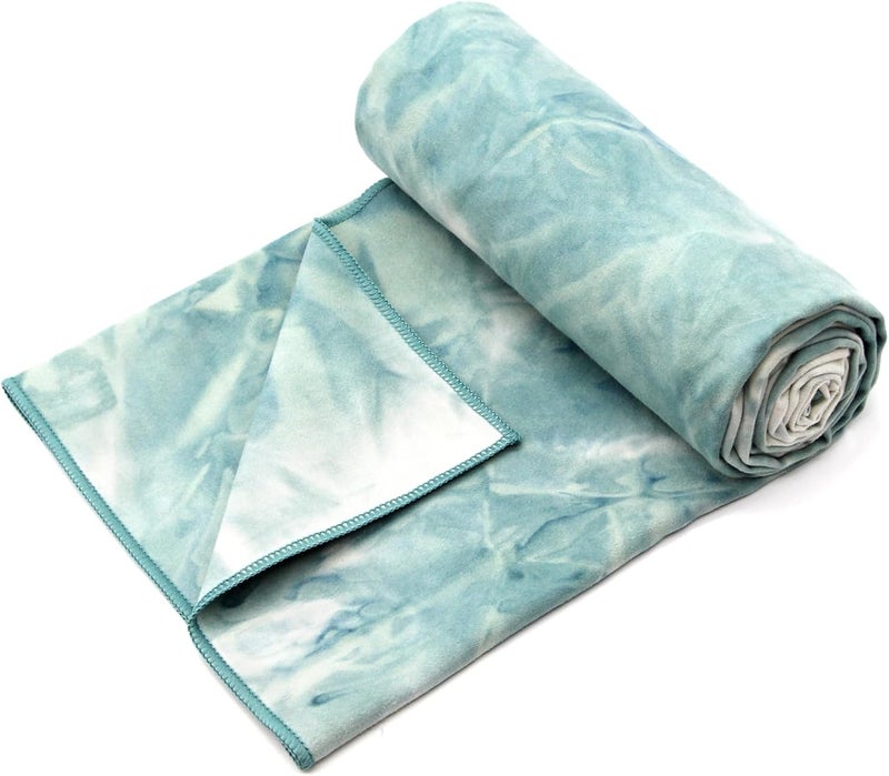 Eunzel Hot Yoga Towel Non-Slip Yoga Mat Towel Ultra-Absorbent Microfiber Towel for Hot Yoga, Pilates，Bikram and Workout 26.5"x 72" - Image 2